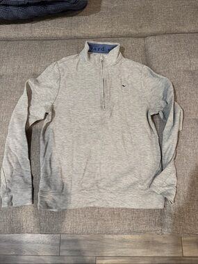 Vineyard Vines Light Gray Half-Zip Pullover